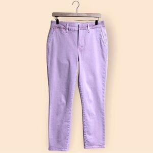 PAIGE Romy Stretch Cotton Crop Pocket Trouser Vintage Mellow Mauve Women’s 29